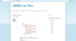 Desktop Screenshot of abbaonfilm.blogspot.com