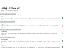 Tablet Screenshot of dialoglexikon.blogspot.com
