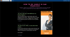 Desktop Screenshot of howtobesingleinsanfrancisco.blogspot.com