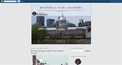 Desktop Screenshot of montrealparainsiders.blogspot.com