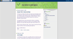 Desktop Screenshot of nicheincyberspace.blogspot.com