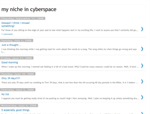 Tablet Screenshot of nicheincyberspace.blogspot.com