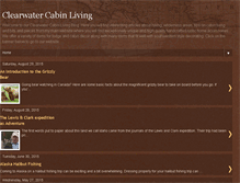 Tablet Screenshot of cabinliving.blogspot.com
