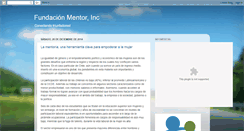 Desktop Screenshot of fundacionmentor.blogspot.com