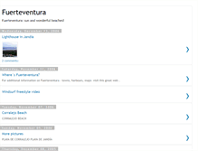 Tablet Screenshot of fuerteventuratourism.blogspot.com