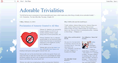 Desktop Screenshot of adorabletrivialities.blogspot.com