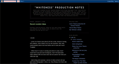 Desktop Screenshot of graham-whitenessproductionnotes.blogspot.com