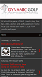 Mobile Screenshot of dynamicgolftips.blogspot.com