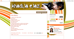 Desktop Screenshot of khadijaejaz.blogspot.com