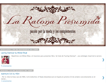 Tablet Screenshot of la-ratona-presumida.blogspot.com