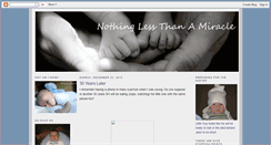 Desktop Screenshot of nothinglessthanamiracle.blogspot.com