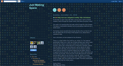 Desktop Screenshot of justmakingspace.blogspot.com