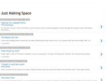 Tablet Screenshot of justmakingspace.blogspot.com