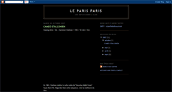 Desktop Screenshot of leparisparis.blogspot.com