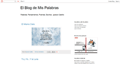 Desktop Screenshot of elblogdemispalabras.blogspot.com