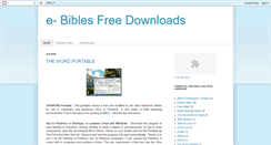 Desktop Screenshot of e-bibles.blogspot.com