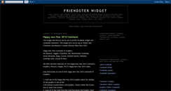 Desktop Screenshot of friendster-widget.blogspot.com