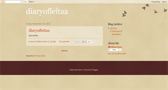 Desktop Screenshot of diaryofleitaa.blogspot.com