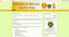 Desktop Screenshot of nutrition-course.blogspot.com