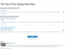 Tablet Screenshot of freetypingtests.blogspot.com