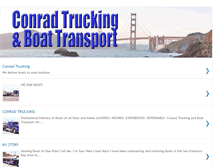 Tablet Screenshot of conradboattransport.blogspot.com