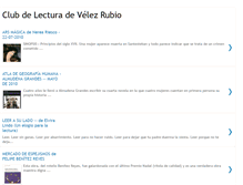 Tablet Screenshot of clubdelecturadevelezrubio.blogspot.com