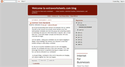 Desktop Screenshot of extraworksheets.blogspot.com