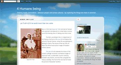 Desktop Screenshot of 4humansbeing.blogspot.com