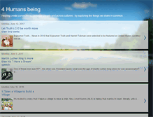 Tablet Screenshot of 4humansbeing.blogspot.com