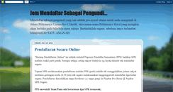 Desktop Screenshot of daftarpemilih.blogspot.com