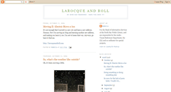 Desktop Screenshot of larocqueandroll.blogspot.com