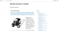 Desktop Screenshot of dewaltpressurewashers.blogspot.com