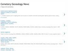 Tablet Screenshot of cemeterygenealogynews.blogspot.com