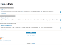 Tablet Screenshot of herpesdude.blogspot.com