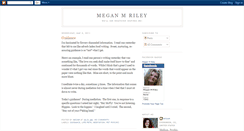 Desktop Screenshot of megan-riley.blogspot.com