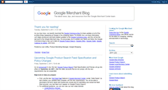 Desktop Screenshot of googlemerchantblog.blogspot.com