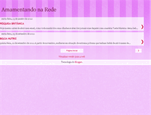 Tablet Screenshot of amamentandonarede.blogspot.com