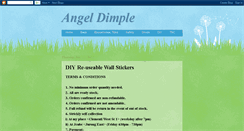 Desktop Screenshot of angeldimple.blogspot.com