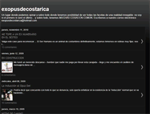 Tablet Screenshot of exopusdecostarica.blogspot.com