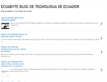 Tablet Screenshot of ecuabyte.blogspot.com