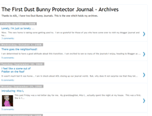Tablet Screenshot of dbp-dustbunnyprotector.blogspot.com