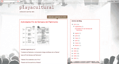 Desktop Screenshot of playacultural.blogspot.com