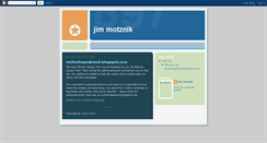 Desktop Screenshot of jimmotznik.blogspot.com