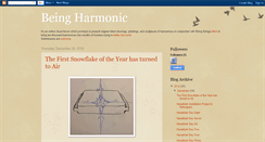 Desktop Screenshot of beingharmonic.blogspot.com