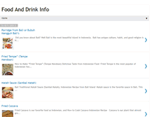 Tablet Screenshot of fooddrinkinfo.blogspot.com