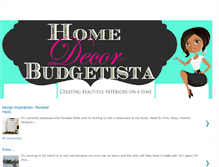 Tablet Screenshot of homedecorbudgetista.blogspot.com