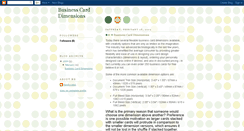 Desktop Screenshot of business-card-dimensions.blogspot.com
