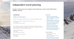 Desktop Screenshot of independenttravel.blogspot.com