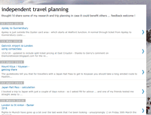 Tablet Screenshot of independenttravel.blogspot.com