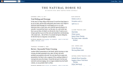 Desktop Screenshot of nznaturalhorse.blogspot.com